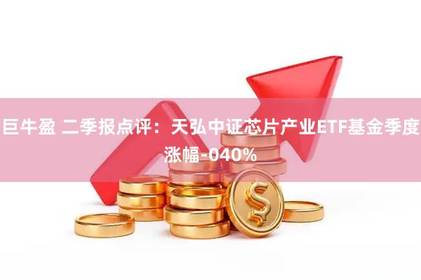 巨牛盈 二季报点评：天弘中证芯片产业ETF基金季度涨幅-040%